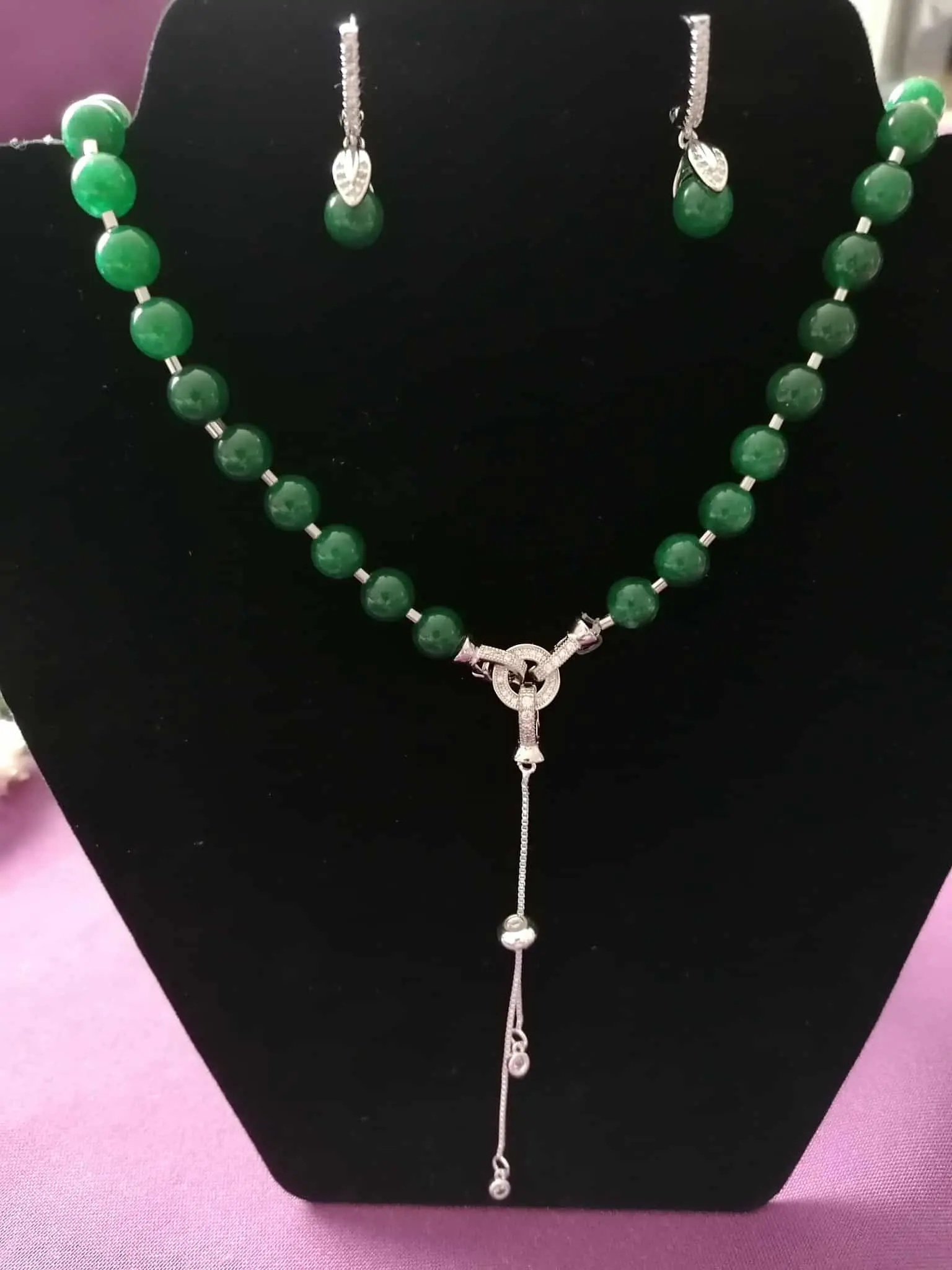 Natural Stone Malachite Necklace
