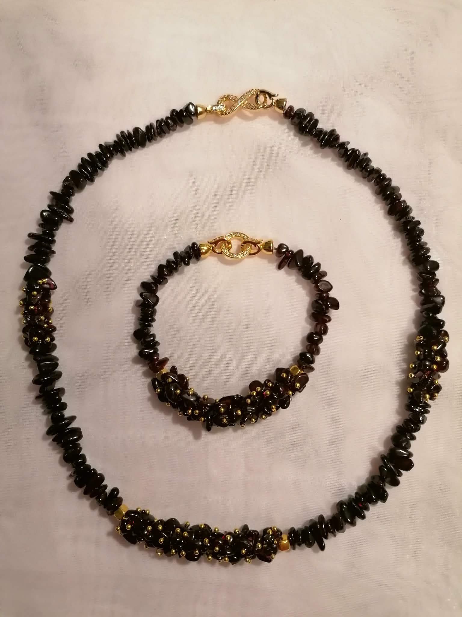 Garnet Natural Stone Jewelry Set