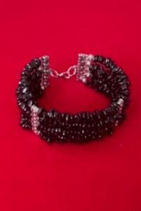 Five-Row Garnet Bracelet