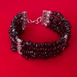 Five-Row Garnet Bracelet